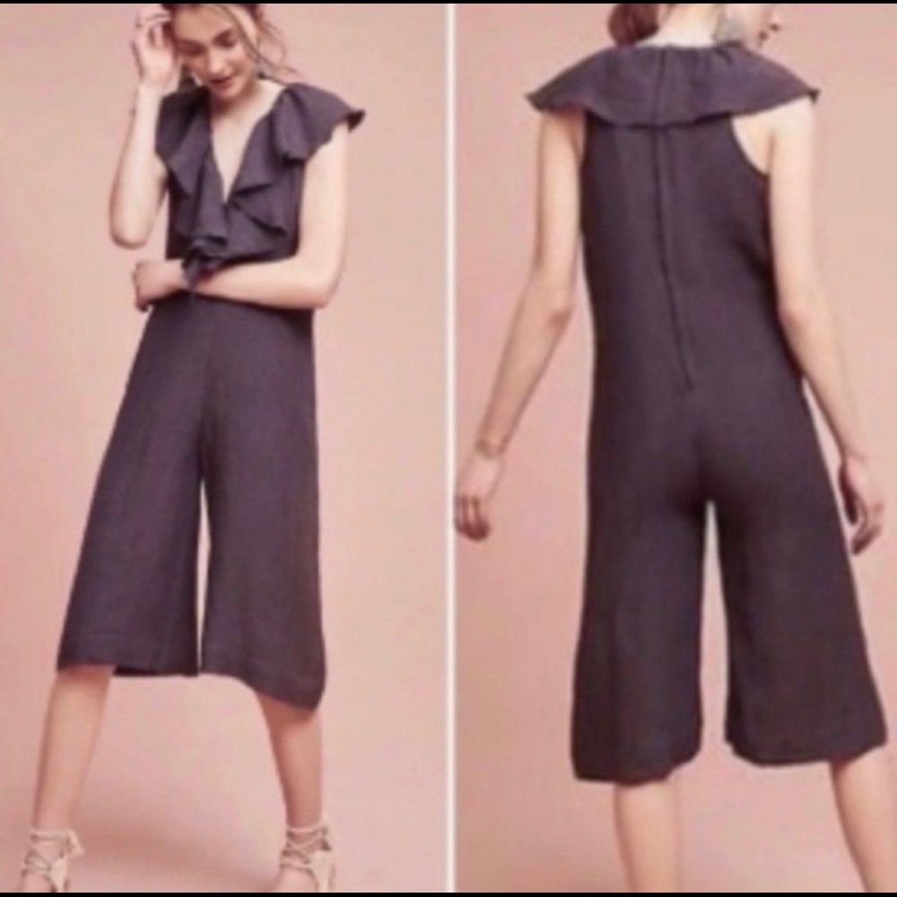ANTHROPOLOGIE Slightly worn ruffled romper.